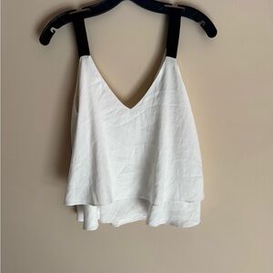 Forever 21 White Layered silk like Camisole